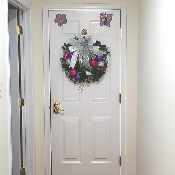 July is Christmas Wreath Handmade by Me! - Picture 11 of 11